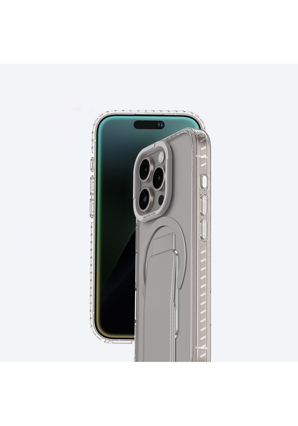 Apple iPhone 16 Pro Max Kılıf Manyetik Şarj Uyumlu Standlı Amazingthing Titan Pro Plus Kapak
