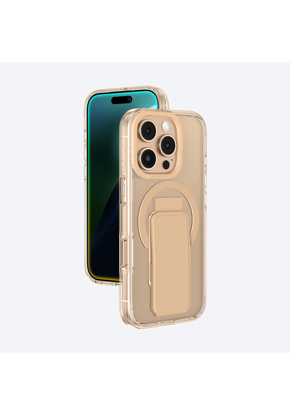 Apple iPhone 16 Pro Max Kılıf Manyetik Şarj Uyumlu Standlı Amazingthing Titan Pro Plus Kapak