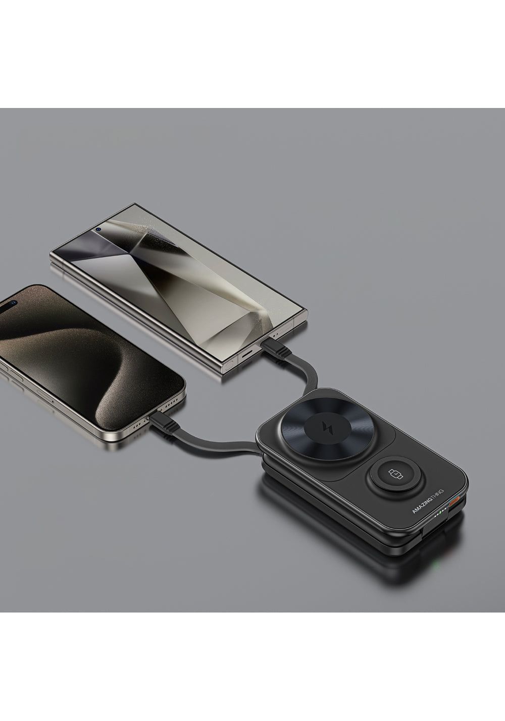 Amazingthing Thunder Pro Mag 6in1 PD22.5W Katlanabilir Standlı Kablosuz Powerbank 8000mAh
