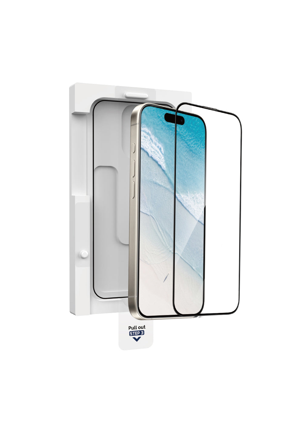 Apple iPhone 16 Plus Wiwu GT-020 Titan Guard Serisi Şok Emici Hibrit Polimer HD Şeffaf Ekran Koruyucu Film + Kolay Uygulama Aparatı