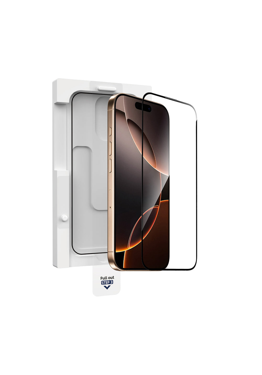 Apple iPhone 16 Pro Max Wiwu GT-020 Titan Guard Serisi Şok Emici Hibrit Polimer HD Şeffaf Ekran Koruyucu Film + Kolay Uygulama Aparatı