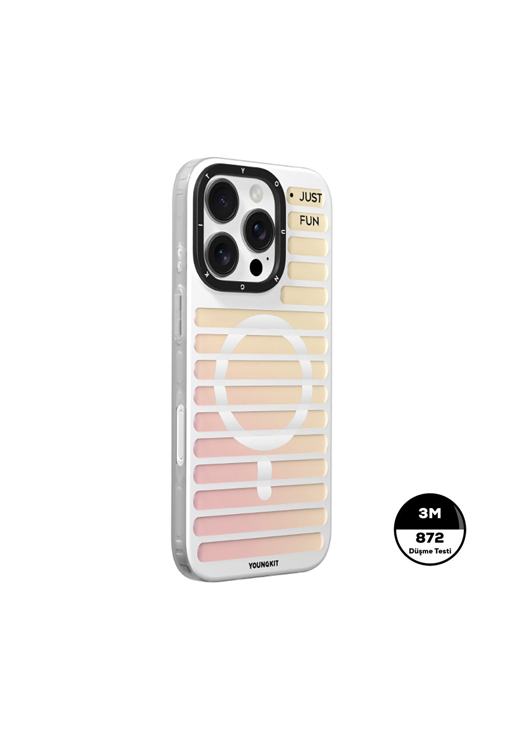 Apple iPhone 16 Pro Kılıf Manyetik Şarj Uyumlu Youngkit Geek Serisi Kapak