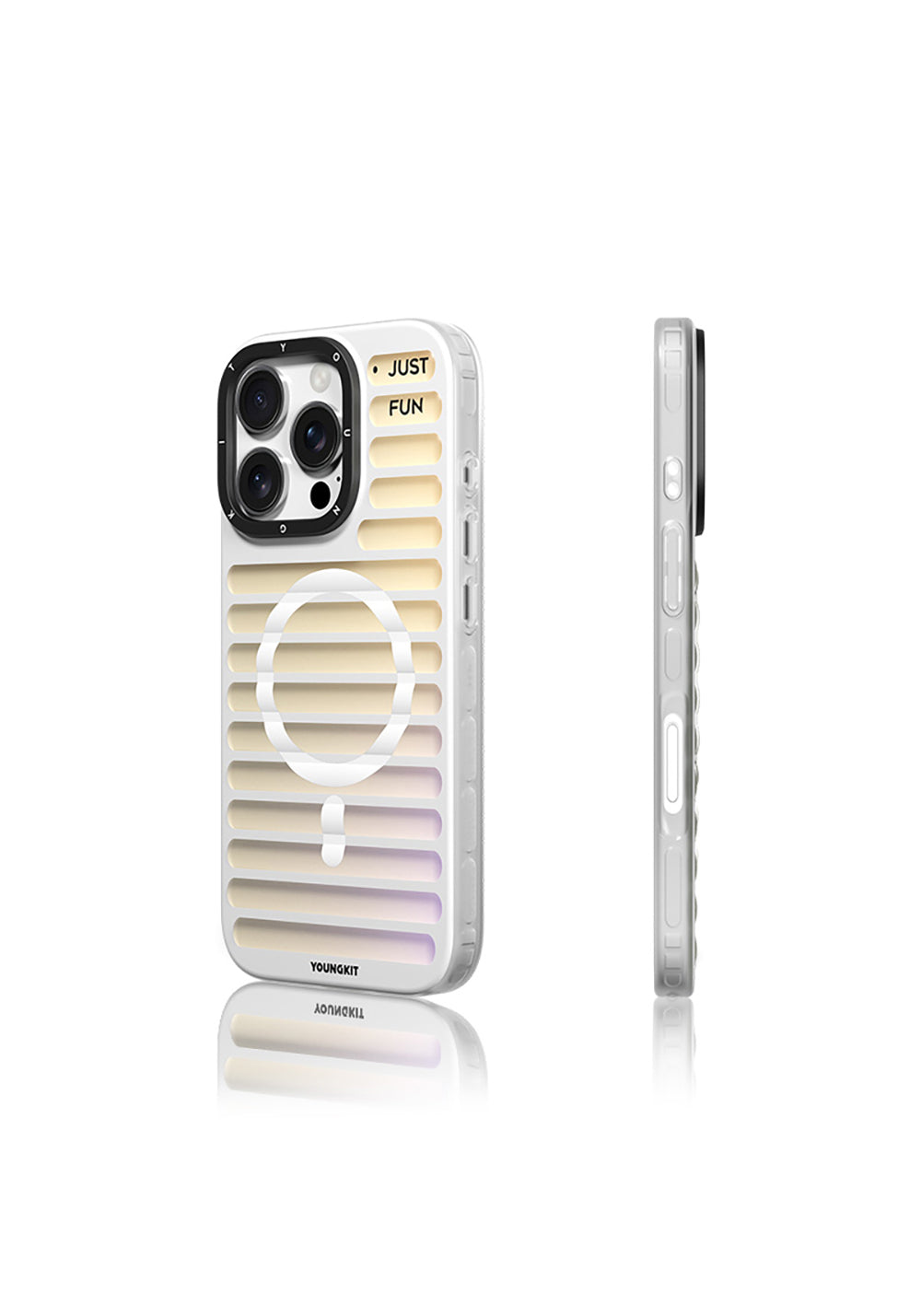 Apple iPhone 16 Pro Max Kılıf Manyetik Şarj Uyumlu Youngkit Geek Serisi Kapak