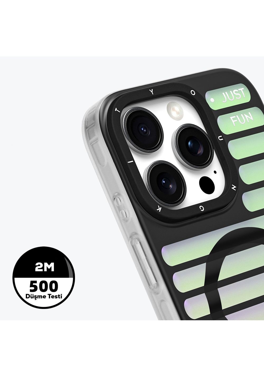 Apple iPhone 16 Pro Max Kılıf Manyetik Şarj Uyumlu Youngkit Geek Serisi Kapak