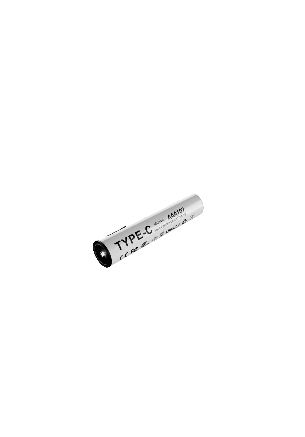 Lenyes AAA107 Type-C Şarj Portlu Şarj Edilebilir AAA Lityum-ion Pil 600mWh 1.5V 2 Adet