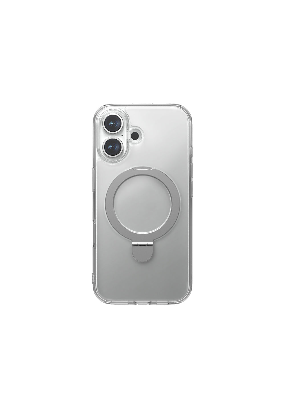 Apple iPhone 16 Plus Kılıf Manyetik Şarj Uyumlu Raptic Air Stand Serisi Buzlu Transparan Tasarımlı Standlı Kapak