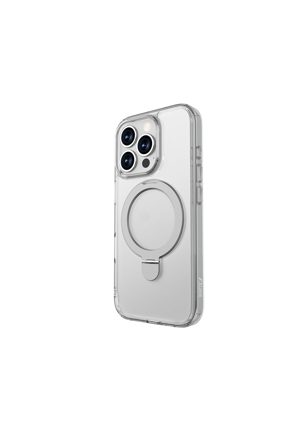 Apple iPhone 16 Pro Kılıf Manyetik Şarj Uyumlu Raptic Air Stand Serisi Buzlu Transparan Tasarımlı Standlı Kapak