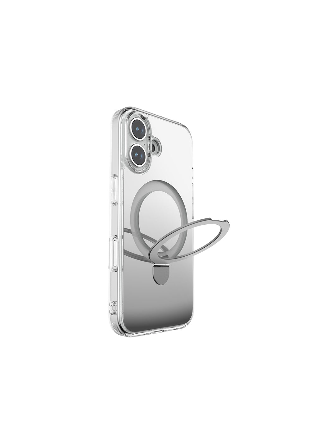 Apple iPhone 16 Kılıf Manyetik Şarj Uyumlu Raptic Air Stand Serisi Aynalı Arka Yüzey Standlı Kapak