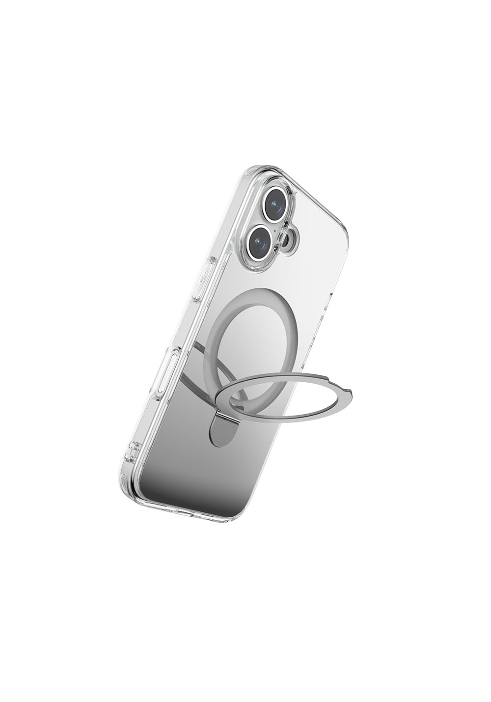 Apple iPhone 16 Kılıf Manyetik Şarj Uyumlu Raptic Air Stand Serisi Aynalı Arka Yüzey Standlı Kapak
