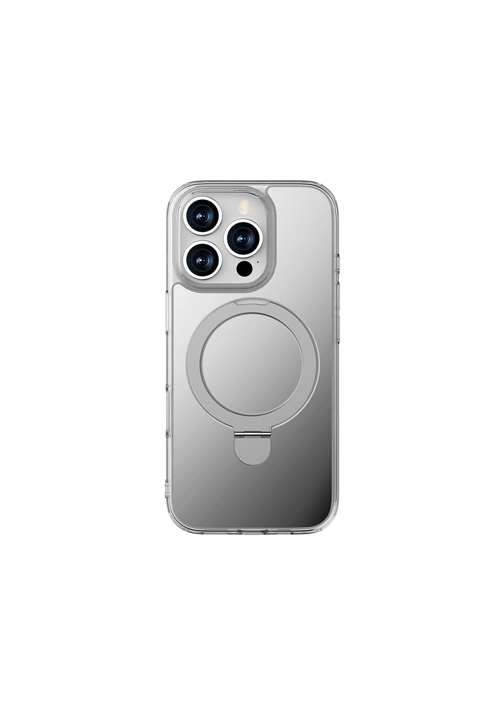 Apple iPhone 16 Pro Kılıf Manyetik Şarj Uyumlu Raptic Air Stand Serisi Aynalı Arka Yüzey Standlı Kapak