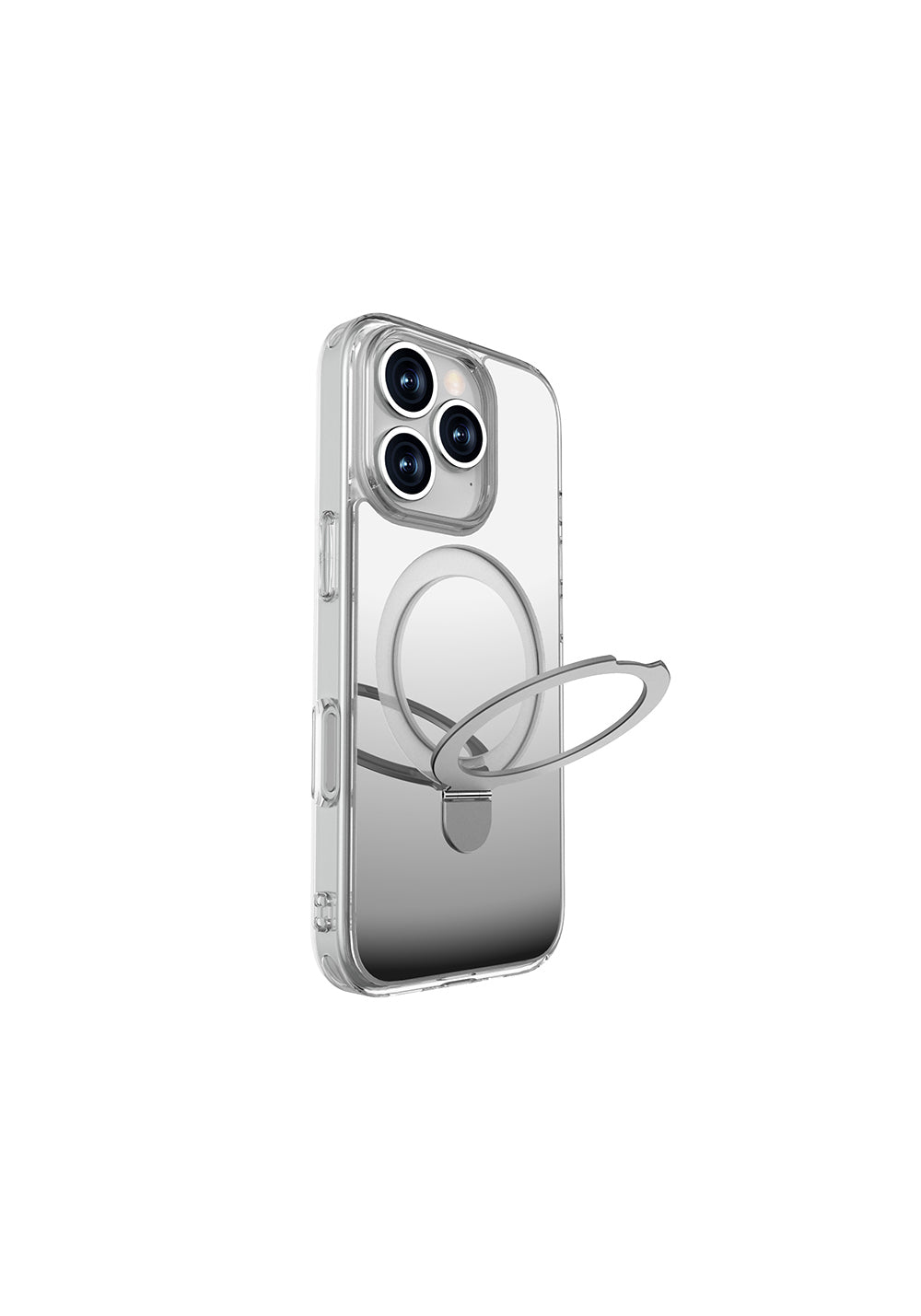 Apple iPhone 16 Pro Kılıf Manyetik Şarj Uyumlu Raptic Air Stand Serisi Aynalı Arka Yüzey Standlı Kapak