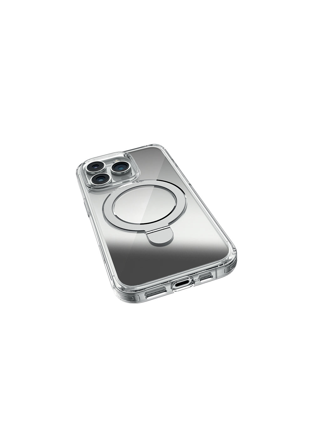 Apple iPhone 16 Pro Kılıf Manyetik Şarj Uyumlu Raptic Air Stand Serisi Aynalı Arka Yüzey Standlı Kapak