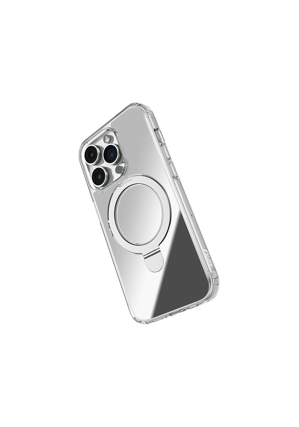 Apple iPhone 16 Pro Kılıf Manyetik Şarj Uyumlu Raptic Air Stand Serisi Aynalı Arka Yüzey Standlı Kapak