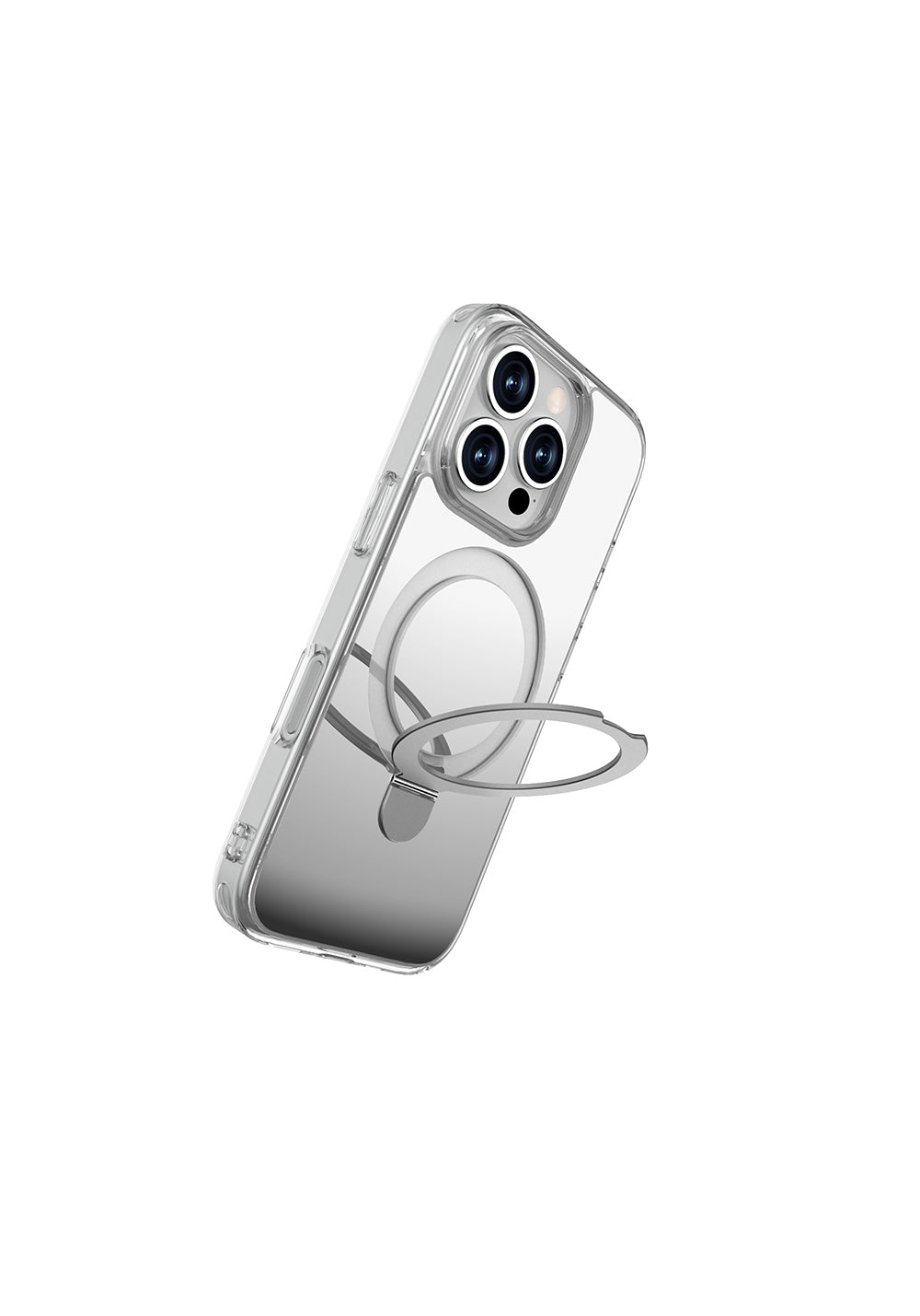 Apple iPhone 16 Pro Max Kılıf Manyetik Şarj Uyumlu Raptic Air Stand Serisi Aynalı Arka Yüzey Standlı Kapak