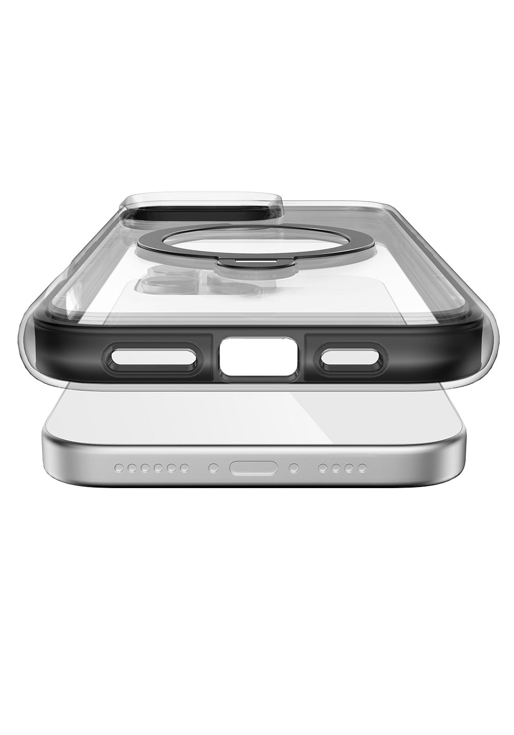 Apple iPhone 16 Pro Kılıf Manyetik Şarj Uyumlu Raptic AirJoy Serisi 360 Derece Dönebilen Standlı Kapak