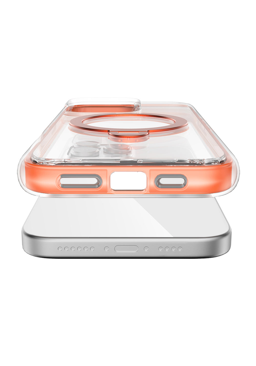 Apple iPhone 16 Pro Kılıf Manyetik Şarj Uyumlu Raptic AirJoy Serisi 360 Derece Dönebilen Standlı Kapak