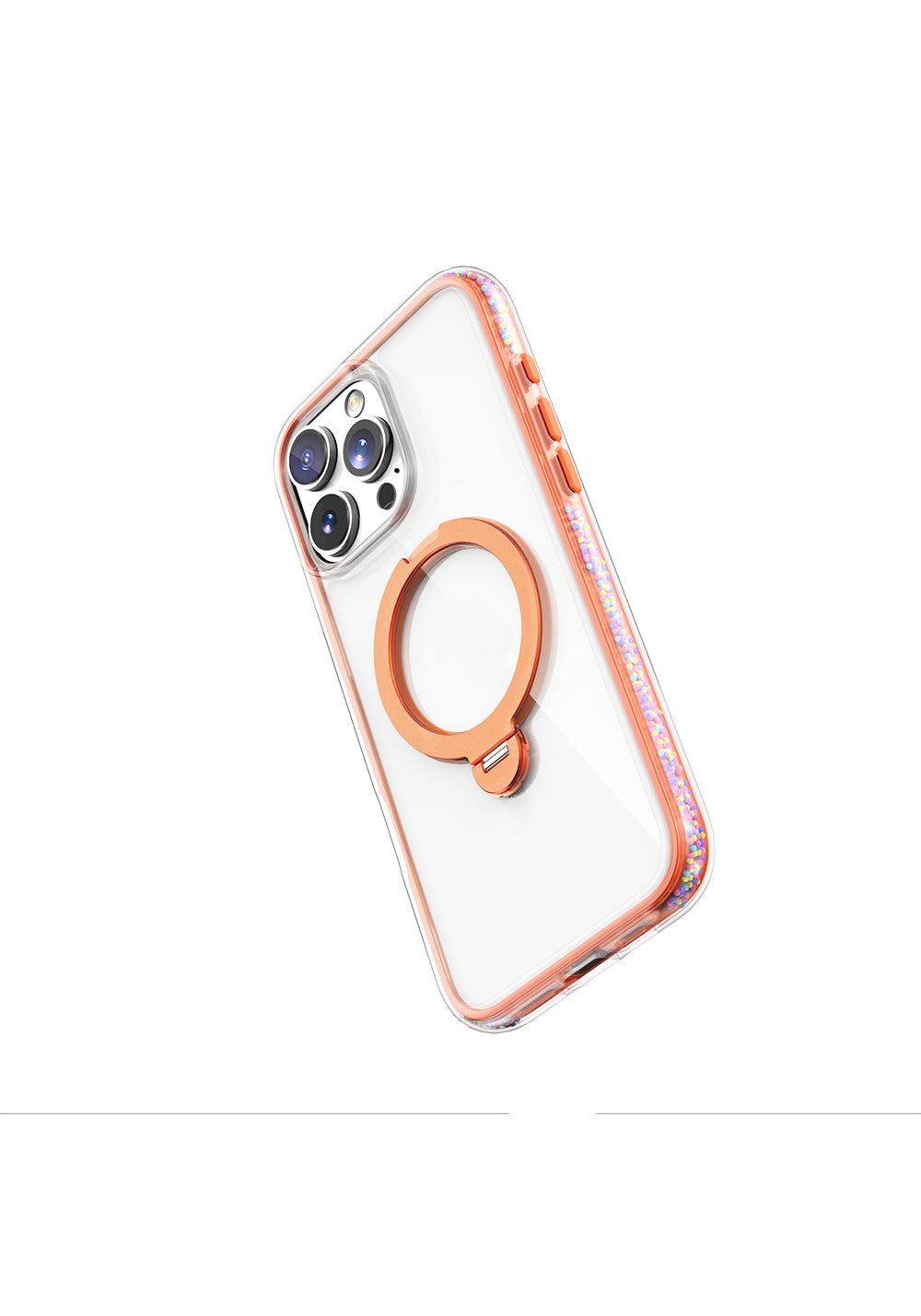 Apple iPhone 16 Pro Kılıf Manyetik Şarj Uyumlu Raptic AirJoy Serisi Boncuk Tasarımlı 360 Derece Dönebilen Standlı Kapak