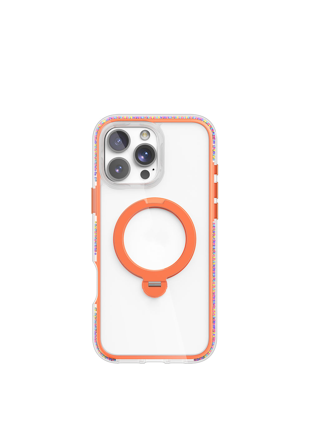 Apple iPhone 16 Pro Max Kılıf Manyetik Şarj Uyumlu Raptic AirJoy Serisi Boncuk Tasarımlı 360 Derece Dönebilen Standlı Kapak