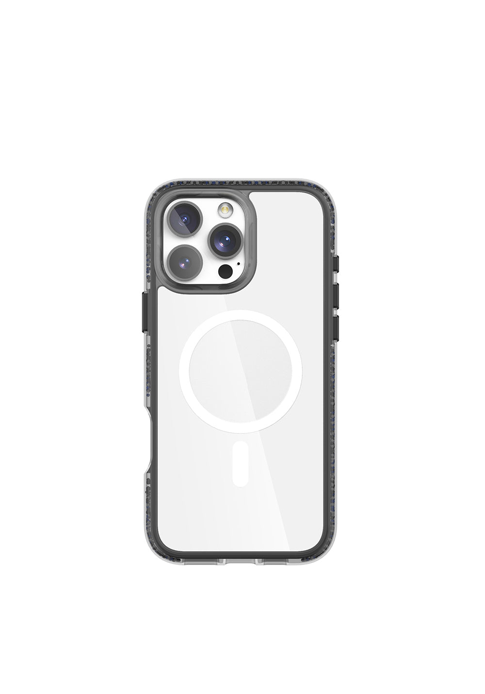 Apple iPhone 16 Pro Kılıf Manyetik Şarj Uyumlu Raptic AirJoy Serisi Boncuk Tasarımlı Şeffaf Kapak