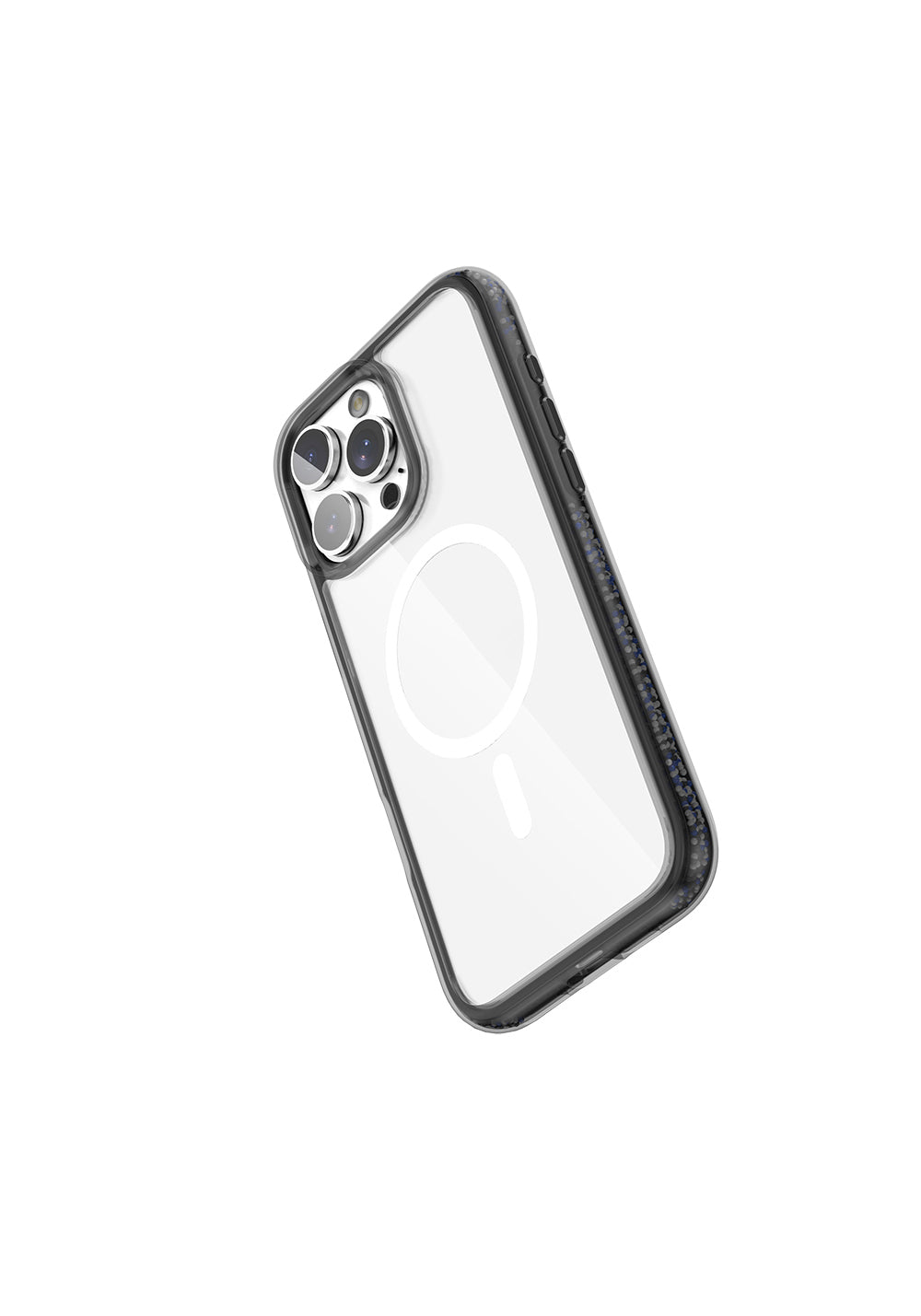 Apple iPhone 16 Pro Max Kılıf Manyetik Şarj Uyumlu Raptic AirJoy Serisi Boncuk Tasarımlı Şeffaf Kapak