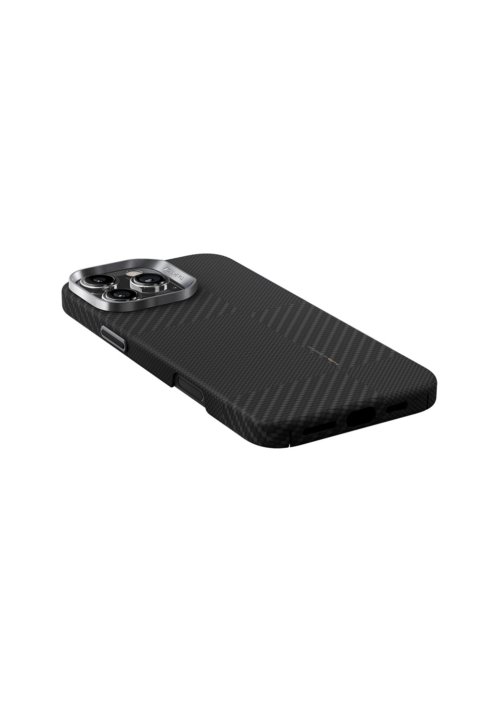 Apple iPhone 16 Pro Max Kılıf Manyetik Şarj Uyumlu 600D Metal Kamera Çerçeveli Raptic Aramid Karbon Fiber Croxx Mondrian Serisi Kapak
