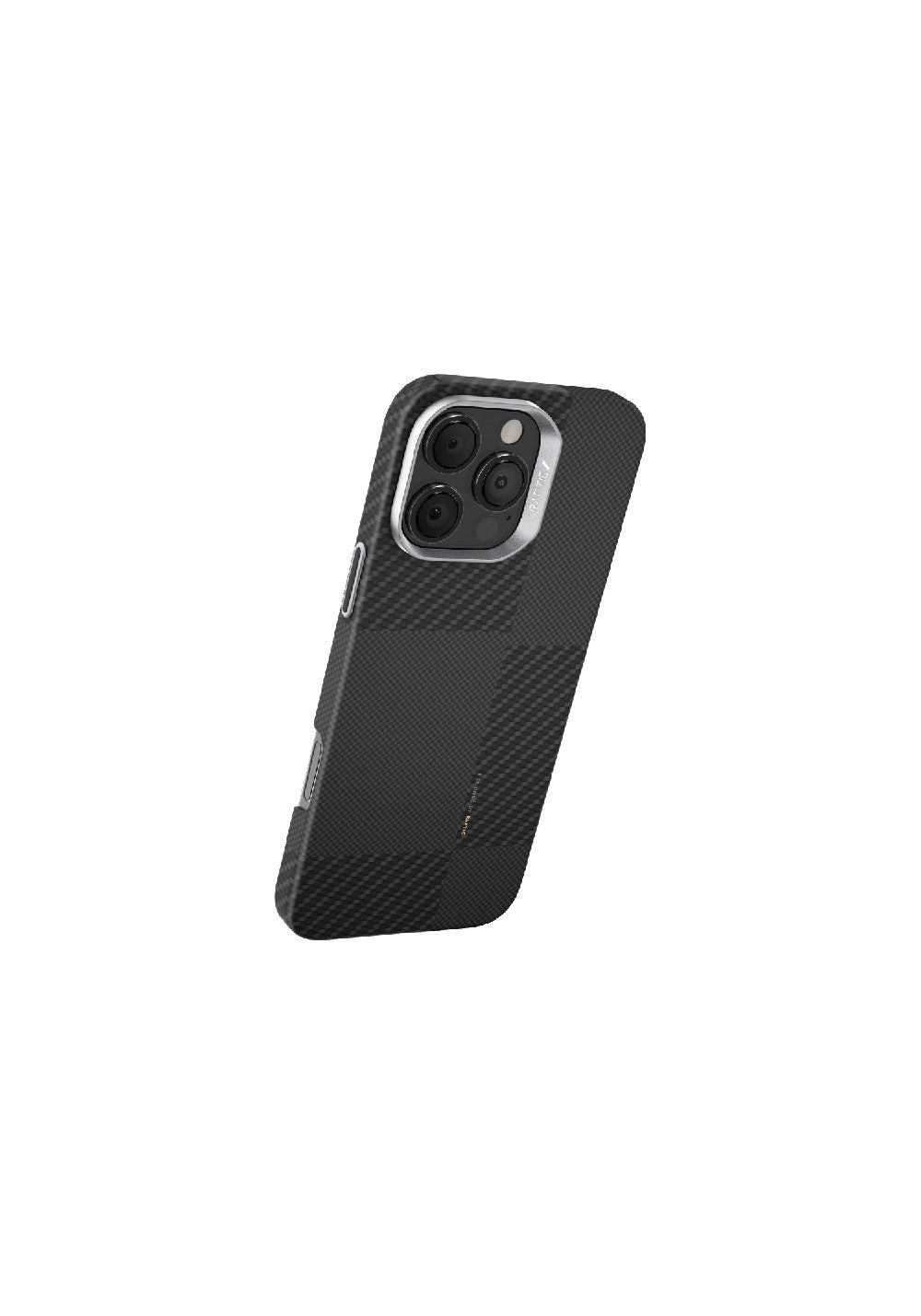 Apple iPhone 16 Pro Max Kılıf Manyetik Şarj Uyumlu 600D Metal Kamera Çerçeveli Raptic Aramid Karbon Fiber Croxx Mondrian Serisi Kapak