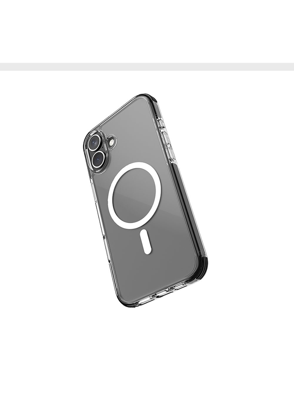 Apple iPhone 16 Kılıf Manyetik Şarj Uyumlu Airbag Tasarımlı Raptic Clear Serisi Şeffaf Kapak