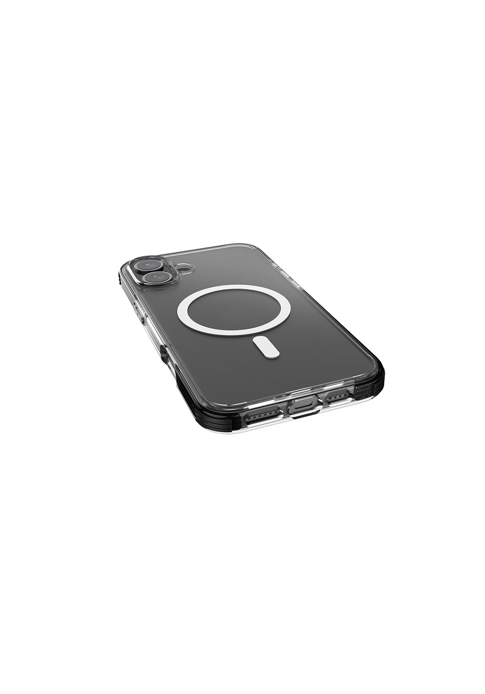 Apple iPhone 16 Kılıf Manyetik Şarj Uyumlu Airbag Tasarımlı Raptic Clear Serisi Şeffaf Kapak