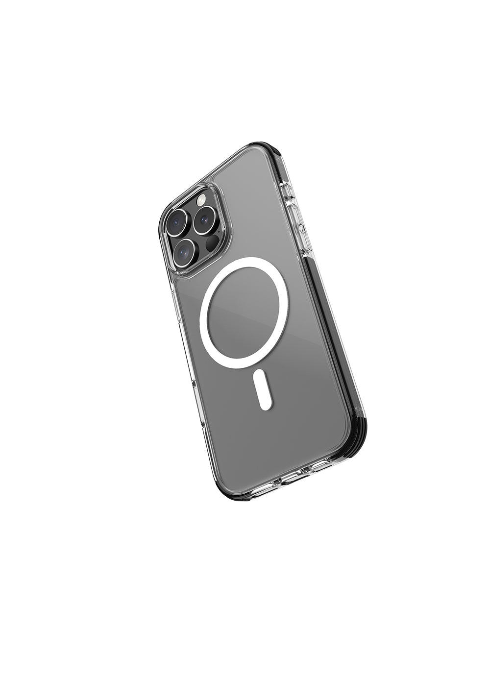 Apple iPhone 16 Pro Max Kılıf Manyetik Şarj Uyumlu Airbag Tasarımlı Raptic Clear Serisi Şeffaf Kapak