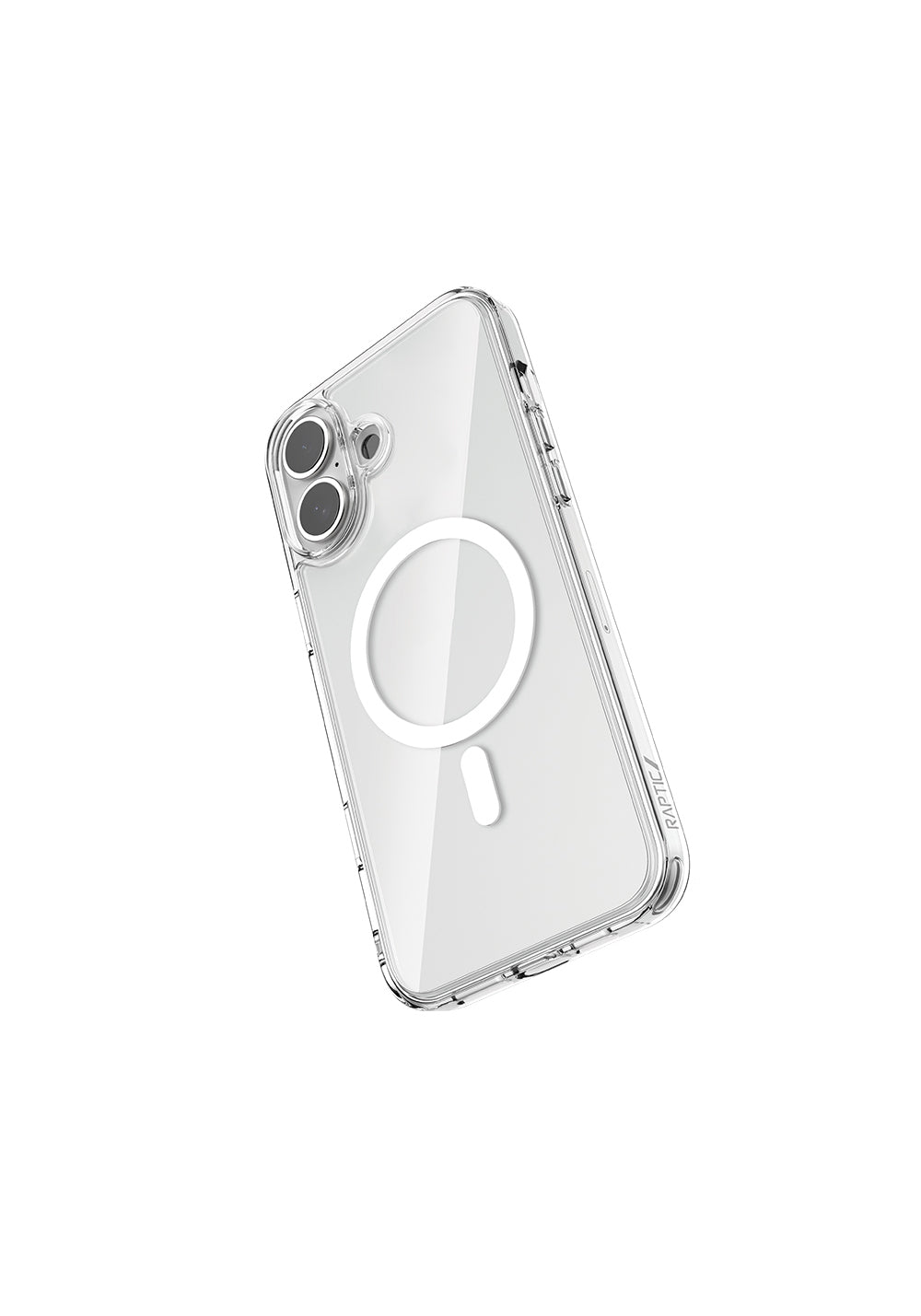 Apple iPhone 16 Kılıf Manyetik Şarj Uyumlu Raptic Crystal M-safe Serisi Şeffaf Kapak