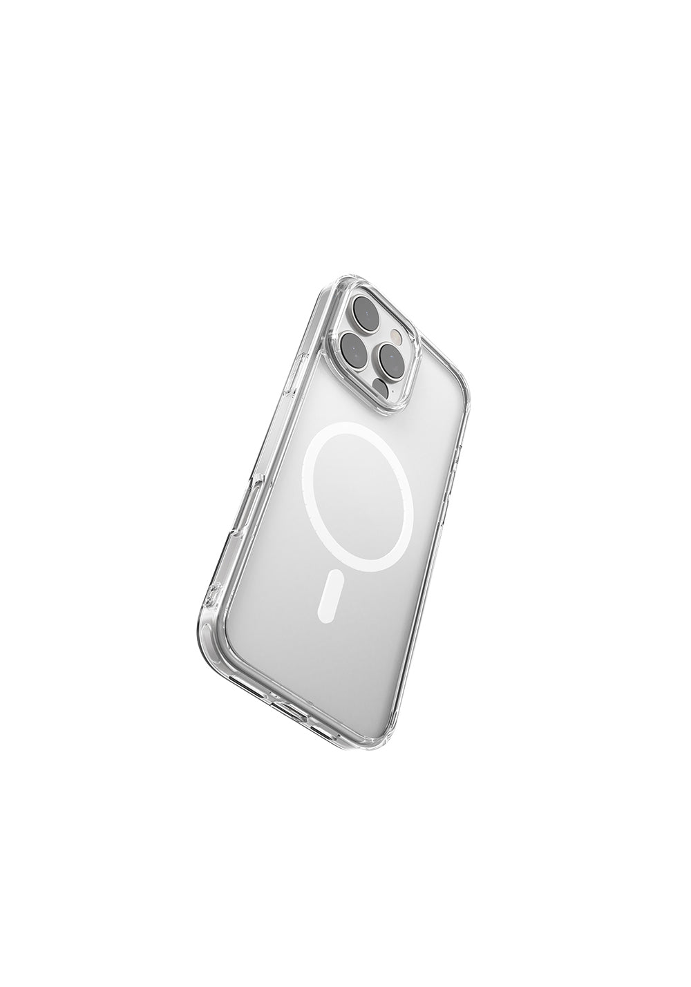 Apple iPhone 16 Pro Kılıf Manyetik Şarj Uyumlu Raptic Crystal M-safe Serisi Şeffaf Kapak