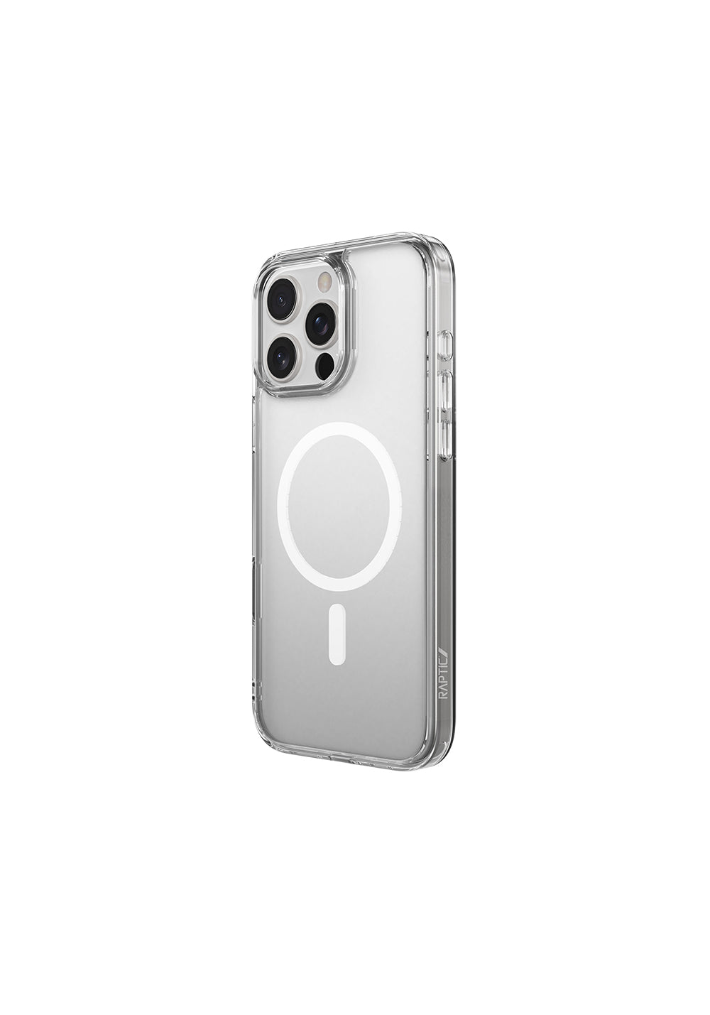 Apple iPhone 16 Pro Max Kılıf Manyetik Şarj Uyumlu Raptic Crystal M-safe Serisi Şeffaf Kapak