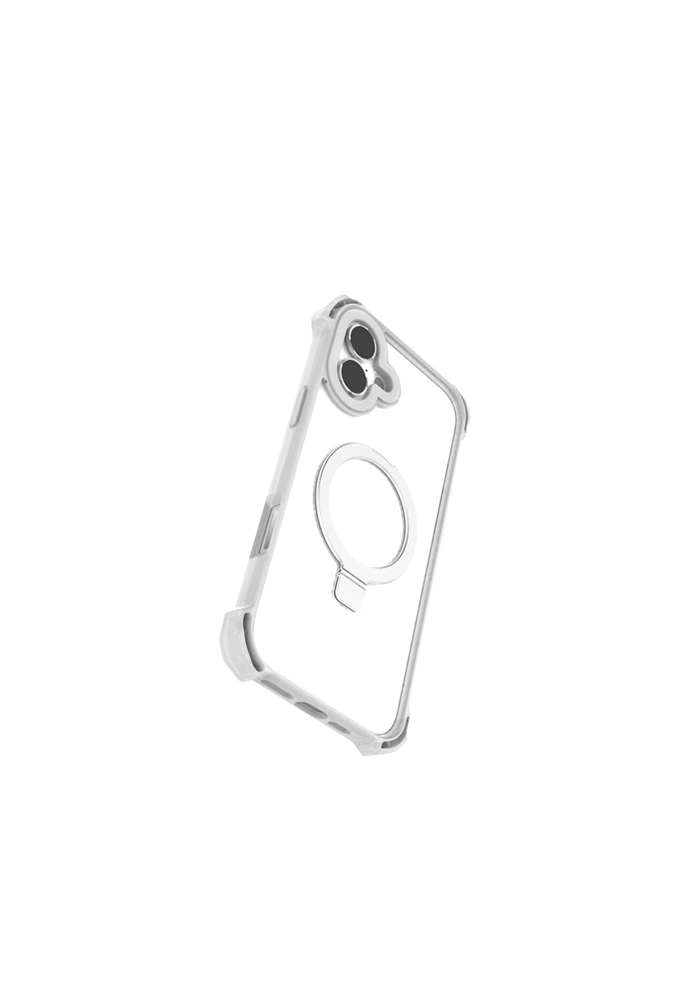 Apple iPhone 16 Kılıf Manyetik Şarj Uyumlu Raptic Dual Serisi Şeffaf Standlı Kapak