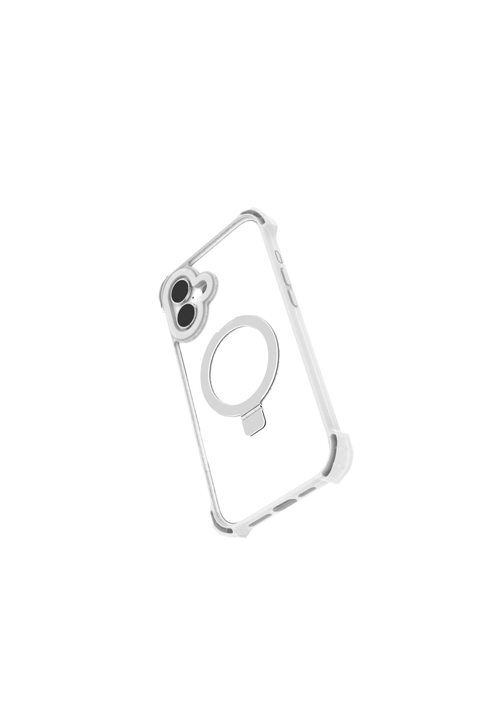 Apple iPhone 16 Kılıf Manyetik Şarj Uyumlu Raptic Dual Serisi Şeffaf Standlı Kapak