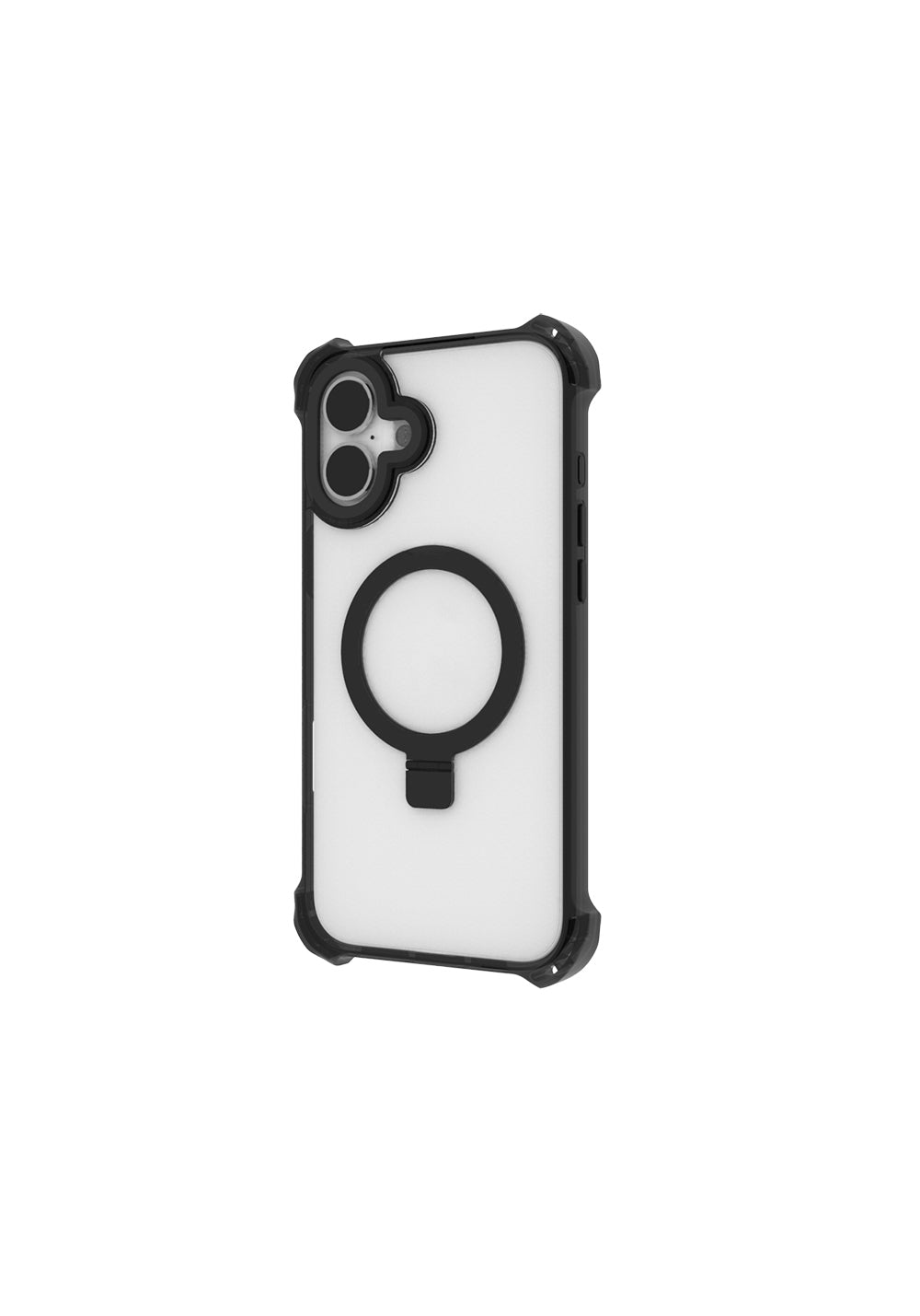 Apple iPhone 16 Kılıf Manyetik Şarj Uyumlu Raptic Dual Serisi Şeffaf Standlı Kapak