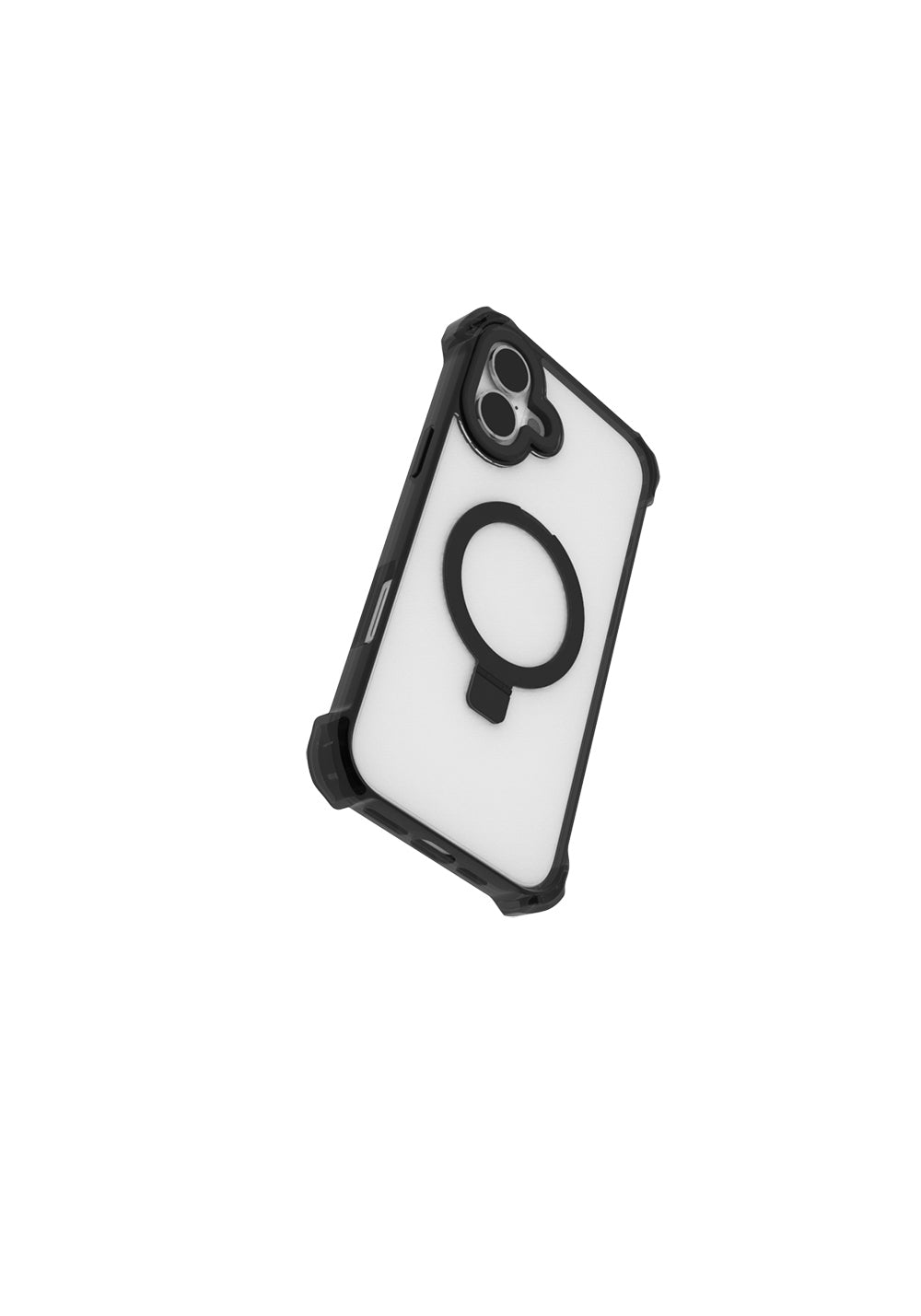 Apple iPhone 16 Kılıf Manyetik Şarj Uyumlu Raptic Dual Serisi Şeffaf Standlı Kapak