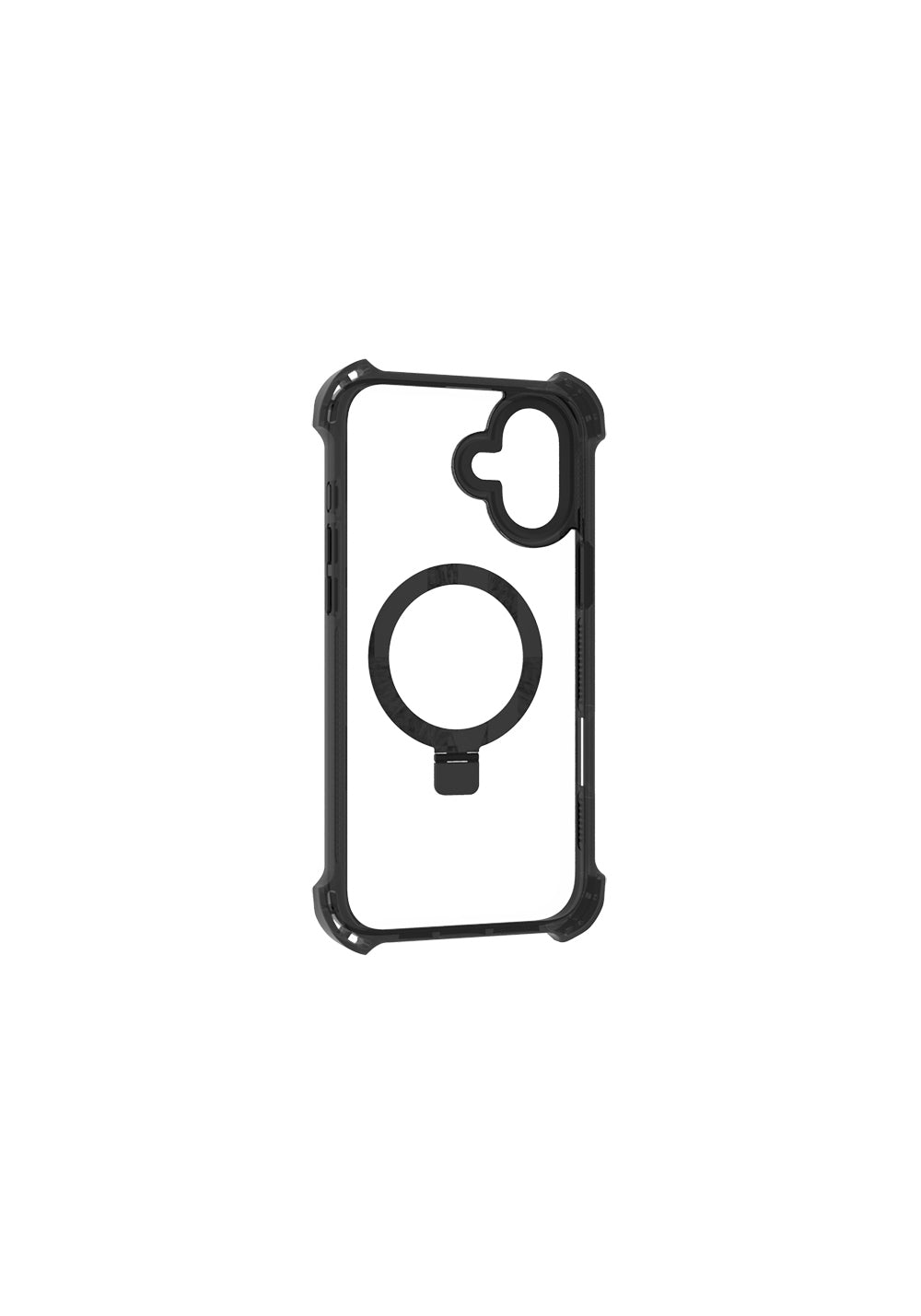Apple iPhone 16 Kılıf Manyetik Şarj Uyumlu Raptic Dual Serisi Şeffaf Standlı Kapak