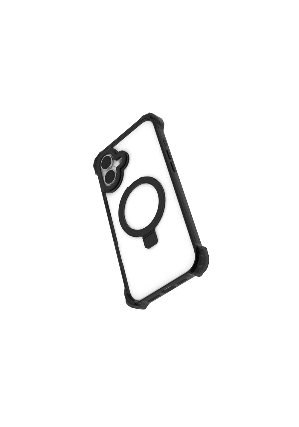 Apple iPhone 16 Kılıf Manyetik Şarj Uyumlu Raptic Dual Serisi Şeffaf Standlı Kapak