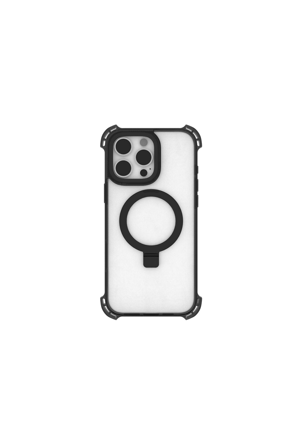 Apple iPhone 16 Pro Kılıf Manyetik Şarj Uyumlu Raptic Dual Serisi Şeffaf Standlı Kapak