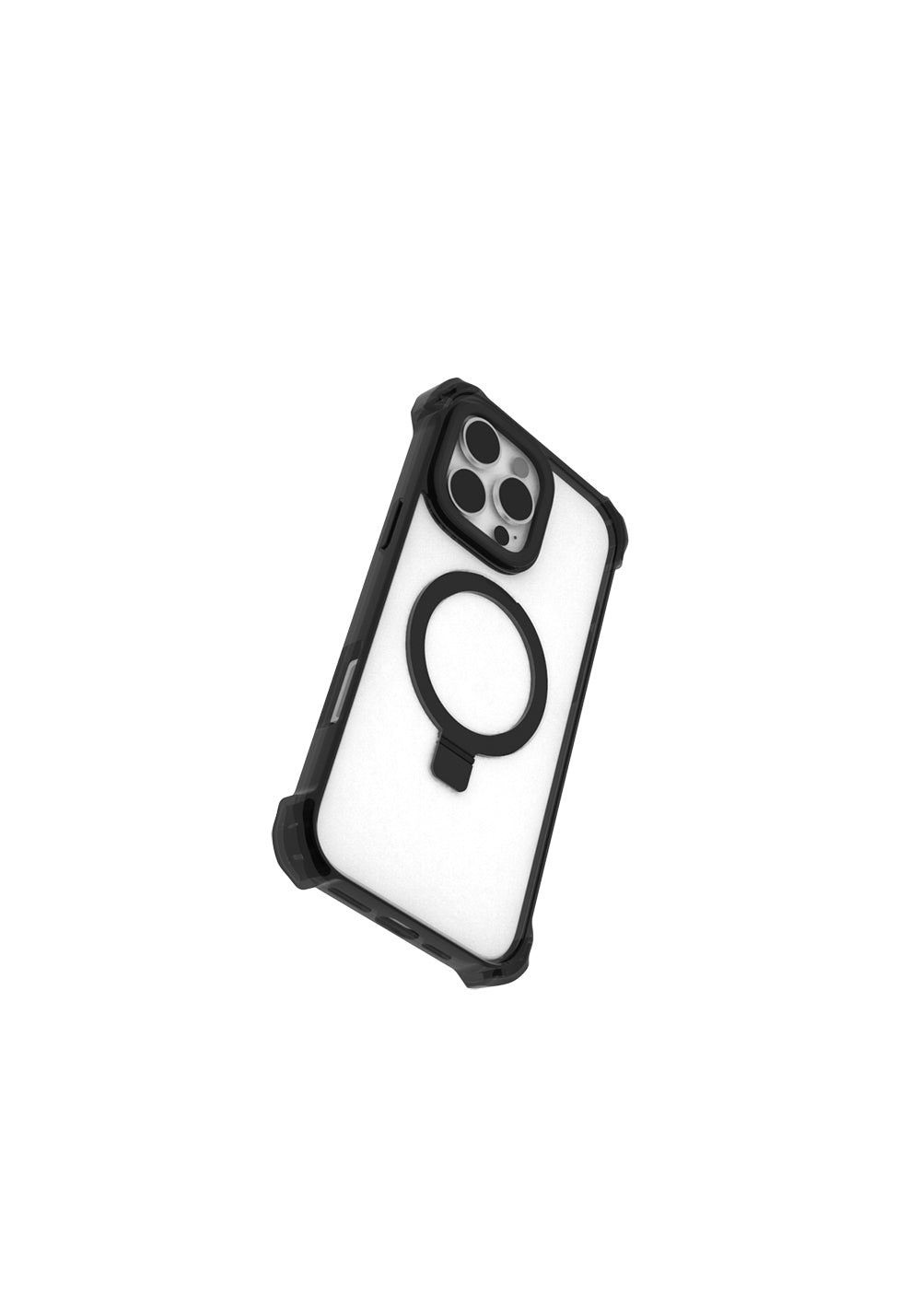 Apple iPhone 16 Pro Kılıf Manyetik Şarj Uyumlu Raptic Dual Serisi Şeffaf Standlı Kapak