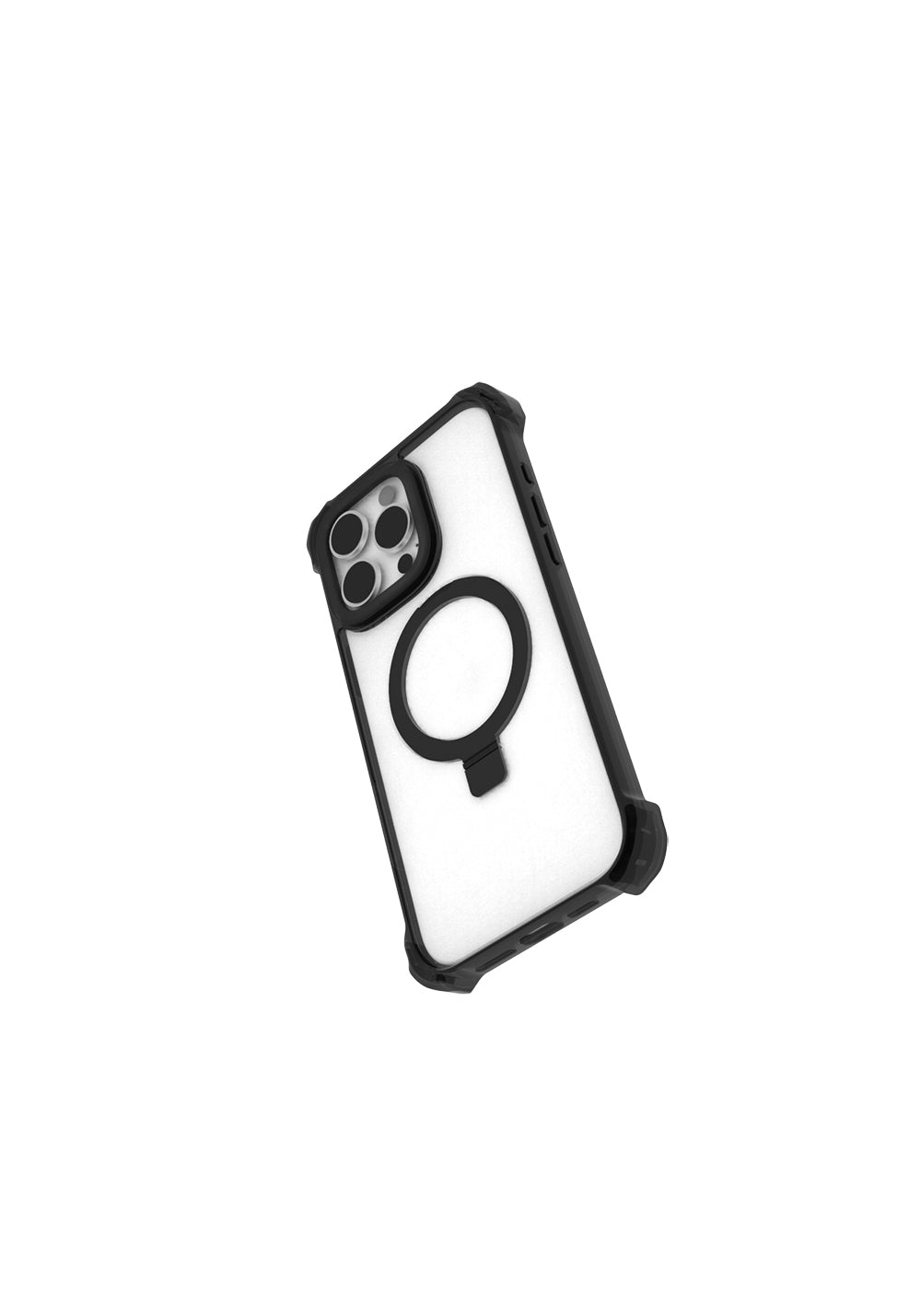 Apple iPhone 16 Pro Kılıf Manyetik Şarj Uyumlu Raptic Dual Serisi Şeffaf Standlı Kapak