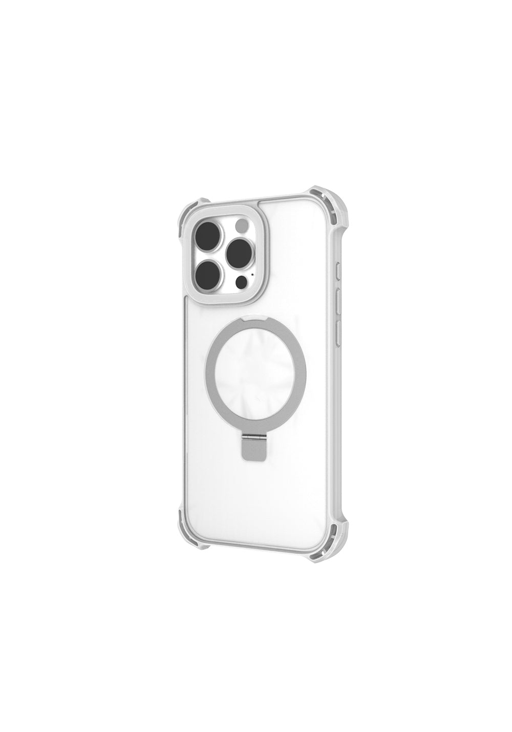 Apple iPhone 16 Pro Kılıf Manyetik Şarj Uyumlu Raptic Dual Serisi Şeffaf Standlı Kapak