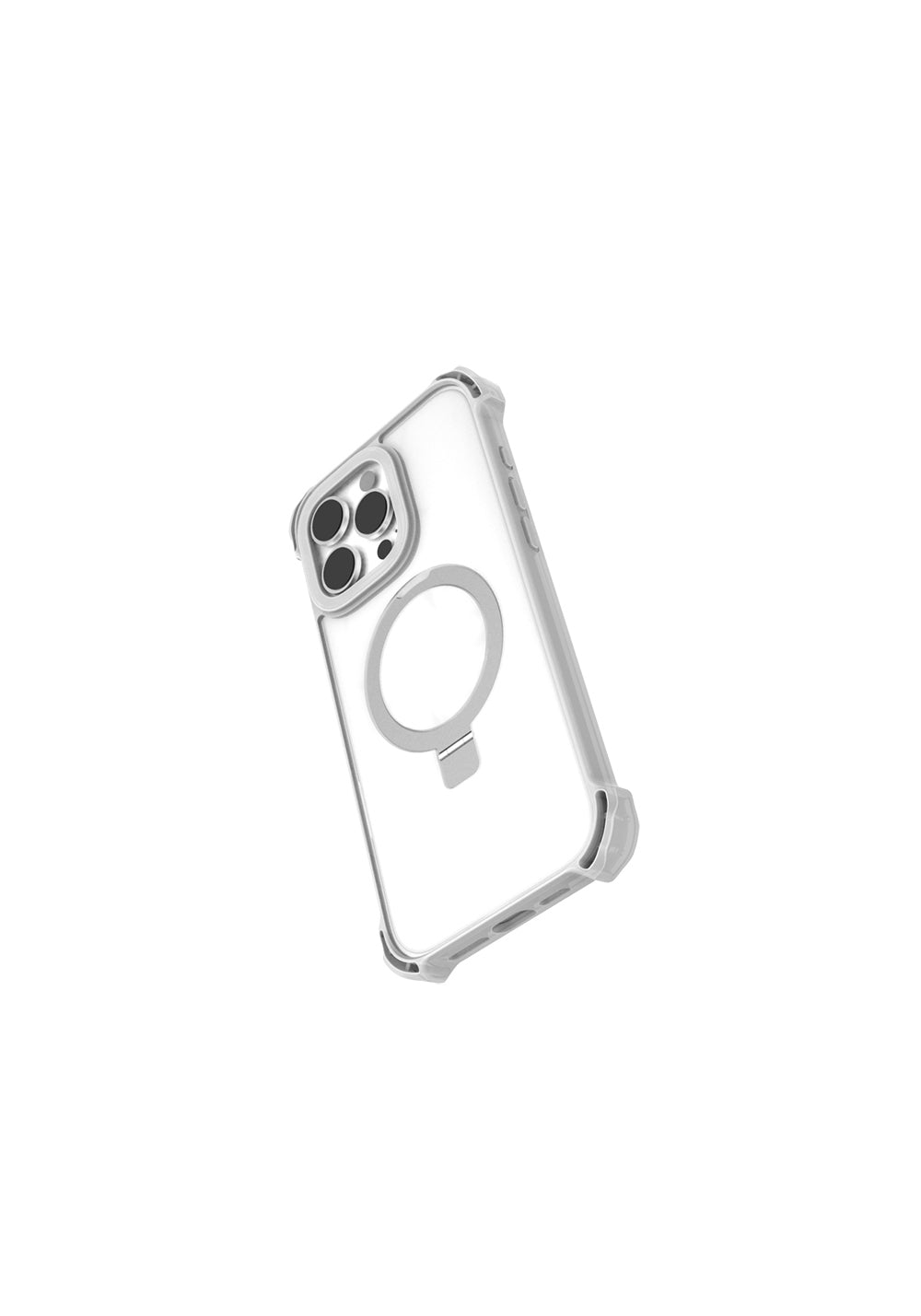 Apple iPhone 16 Pro Max Kılıf Manyetik Şarj Uyumlu Raptic Dual Serisi Şeffaf Standlı Kapak