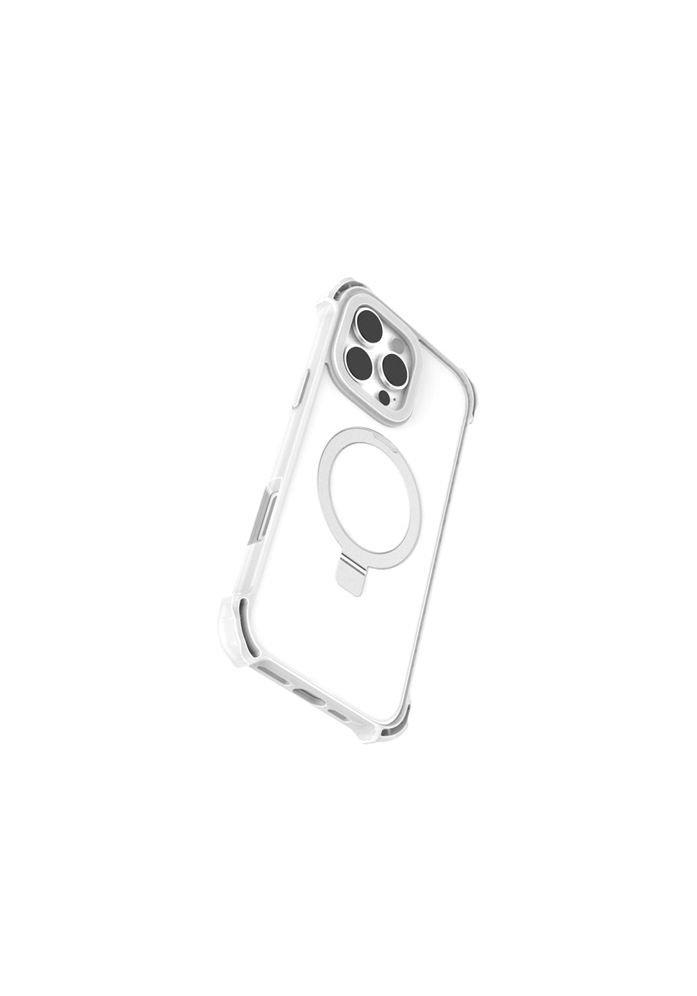 Apple iPhone 16 Pro Max Kılıf Manyetik Şarj Uyumlu Raptic Dual Serisi Şeffaf Standlı Kapak