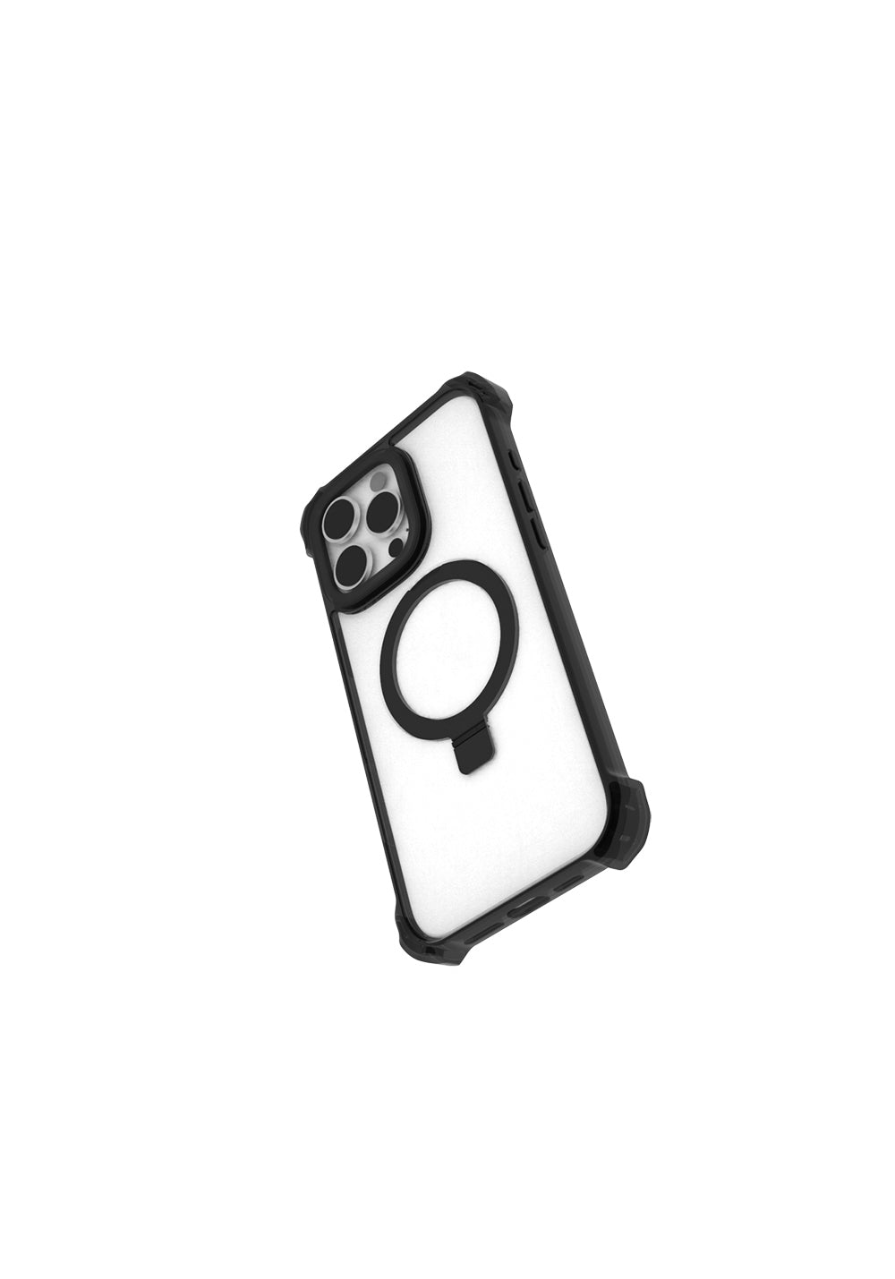Apple iPhone 16 Pro Max Kılıf Manyetik Şarj Uyumlu Raptic Dual Serisi Şeffaf Standlı Kapak