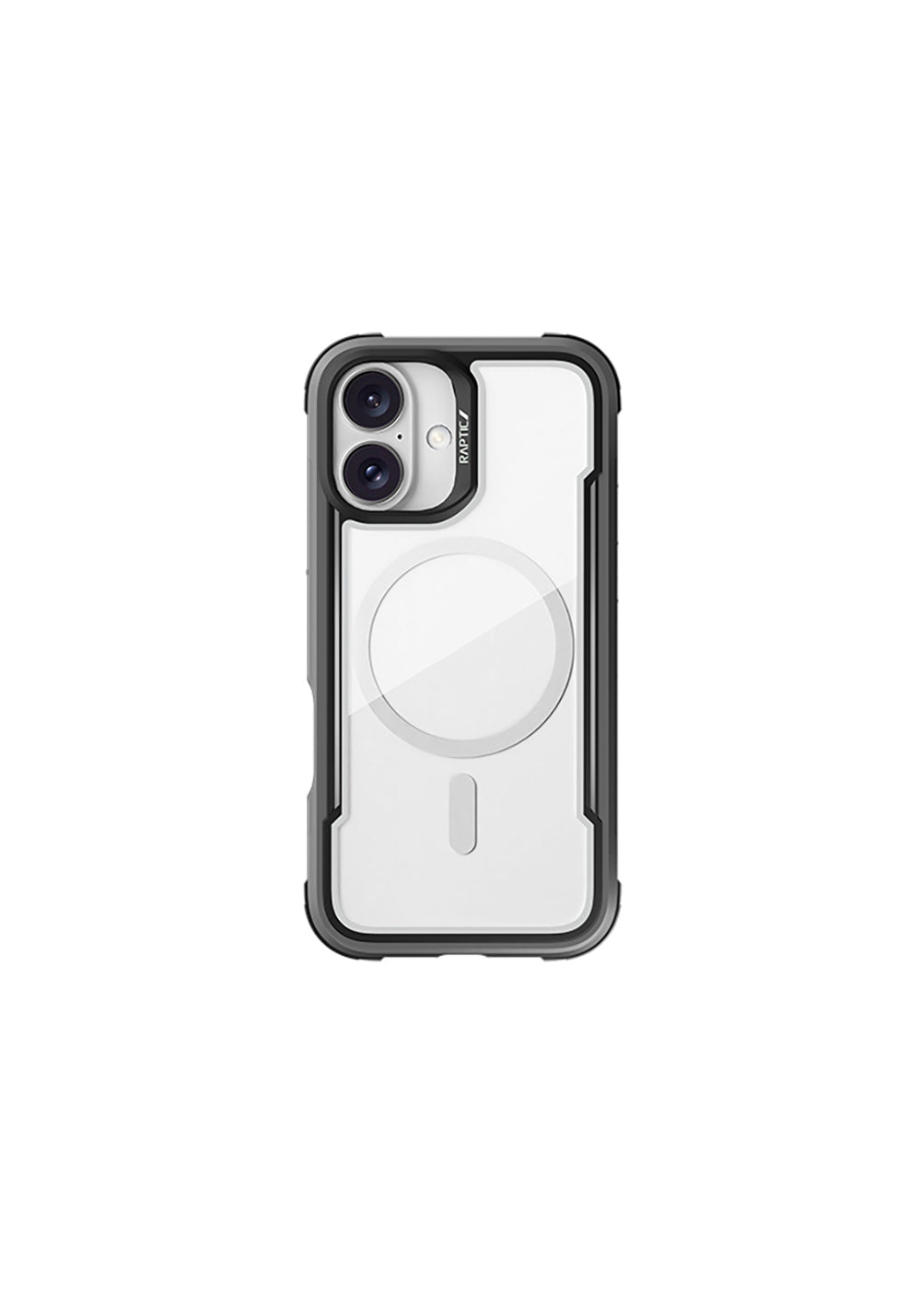 Apple iPhone 16 Kılıf Manyetik Şarj Uyumlu Airbagli Raptic Shield Serisi Şeffaf Arka Yüzey Kapak