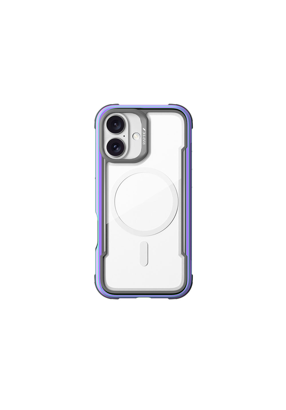 Apple iPhone 16 Kılıf Manyetik Şarj Uyumlu Airbagli Raptic Shield Serisi Şeffaf Arka Yüzey Kapak