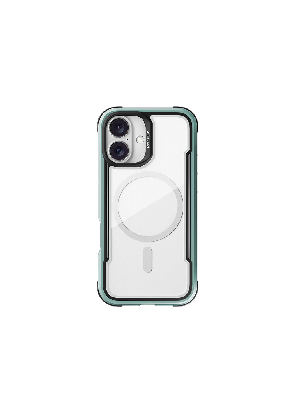 Apple iPhone 16 Kılıf Manyetik Şarj Uyumlu Airbagli Raptic Shield Serisi Şeffaf Arka Yüzey Kapak