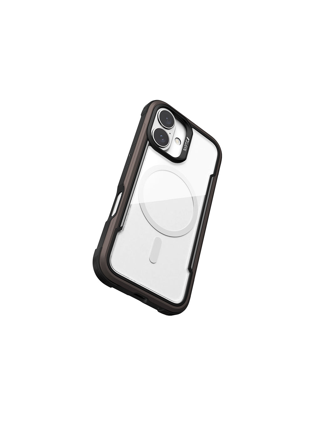 Apple iPhone 16 Kılıf Manyetik Şarj Uyumlu Airbagli Raptic Shield Serisi Şeffaf Arka Yüzey Kapak