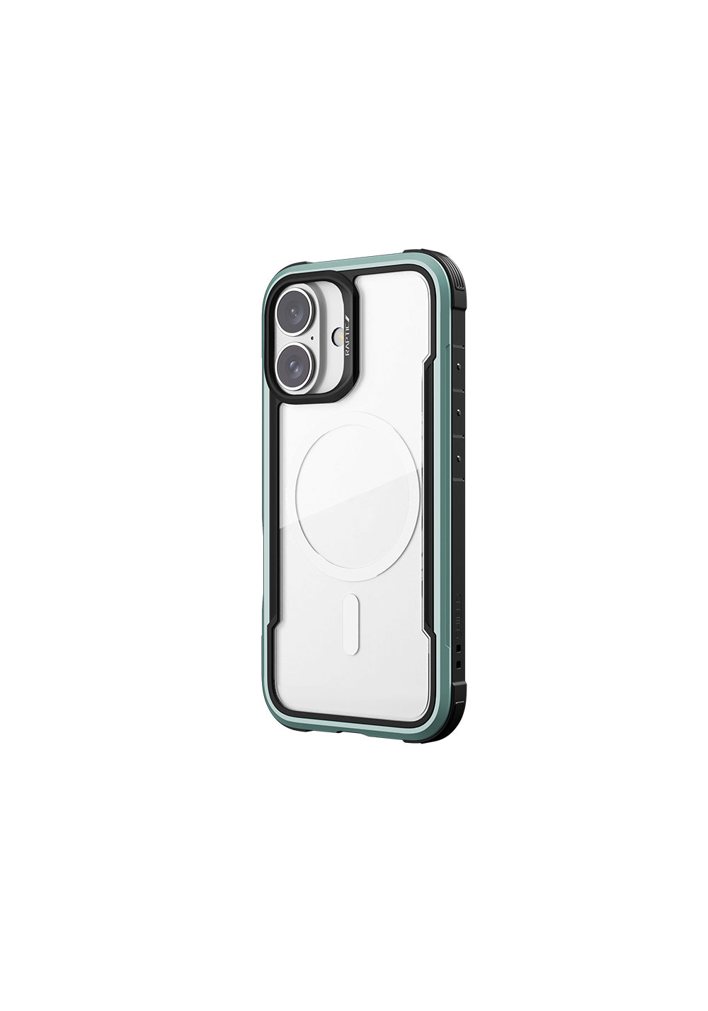 Apple iPhone 16 Kılıf Manyetik Şarj Uyumlu Airbagli Raptic Shield Serisi Şeffaf Arka Yüzey Kapak